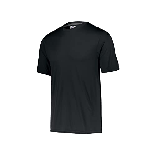 Russell Athletics Dri-Power Core Performance Tee for Men - Moisture-Wicking Athletic Shirt for Workouts and Sports, Black, 3X-Large