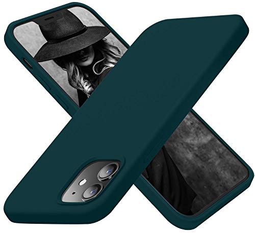Cordking Designed for iPhone 12 Case, Designed for iPhone 12 Pro Case, Silicone Shockproof Phone Case with [Soft Anti-Scratch Microfiber Lining] 6.1 inch, Teal