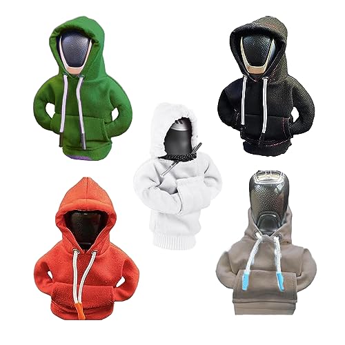Kocak Gold 5 Pack Gear Stick Shift Hoodie Cover - Gearshift Knob Hoodie - Little Hoodie for Gear Shift Shifter - Car Shifter Hoodies - Small Car Gear Shift Covers - Car Decor Accessories