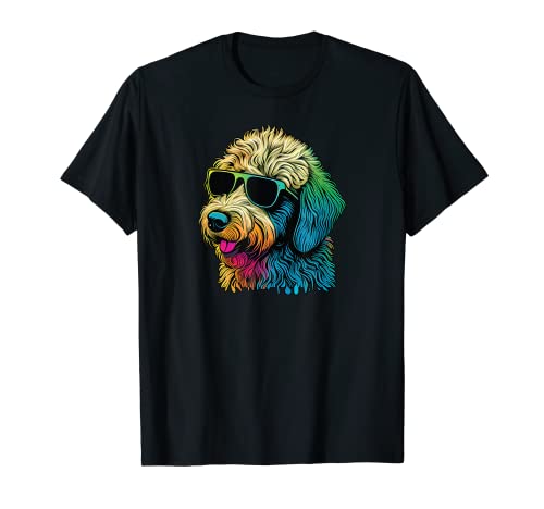 Dad Mom Cool Dog Sunglasses - Goldendoodle T-Shirt