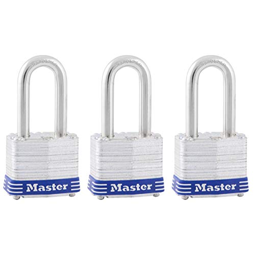 Master Lock Outdoor Padlocks, Lock Set with Keys, Keyed Alike Padlocks, 3 Pack