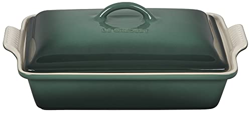 Le Creuset Stoneware Heritage Covered Rectangular Casserole, 4 qt. (12" x 9"), Artichaut