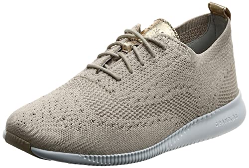 COLE HAAN Women's 2.Zerogrand Stitchlite Oxford, RYE Knit/Optic White, 8.5