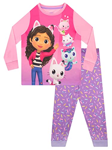 DreamWorks Girls' Pajamas Gabbys Dollhouse 6 Multicolor