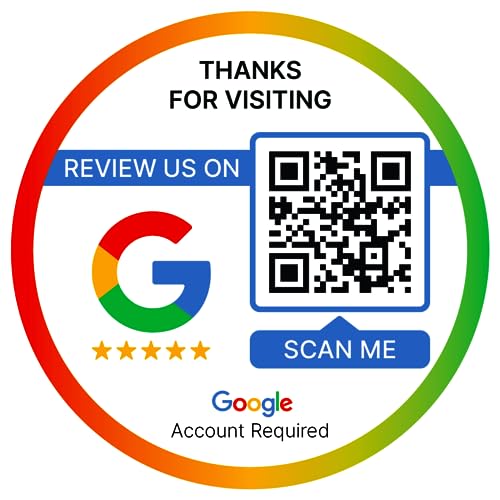 SCAN ME | Review Us on Google QR Code Stickers | Ready to Be Activated Instantly with Your Google Review URL for Customers to Leave Feedback | Pack of (3)