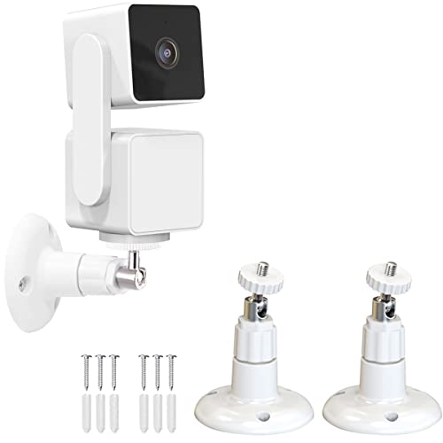 Wall Mount for Wyze Cam Pan V3/Wyze Cam V3, 360 Degree Swivel Adjustable Mount for Wyze Cam Pan, Wyze Cam V3/V2 and Other Indoor Outdoor Security Camera with Same Interface (2 Pack)