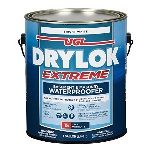 Drylok Drylok-28613 28613 Extreme Latex Masonry Waterproofer Interior/Exterior Smooth Finish, White, 1 Gallon (Pack of 1)