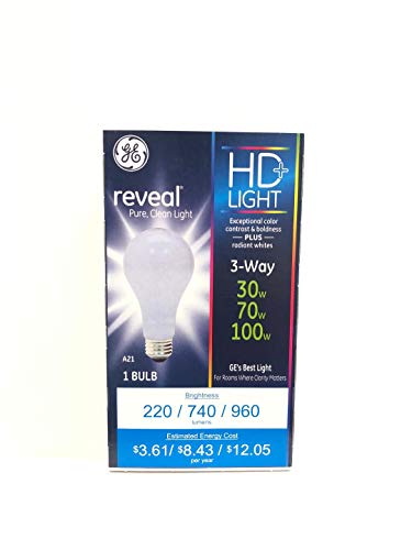 G E Lighting 97784 3 Way 30/70/100W Standard Incandescent Bulb