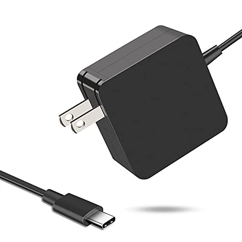 65W USB C Power Adapter, Type C Power PD Wall Fast Charger Compatible with Mac Book Pro, Dell Latitude, Lenovo, Huawei Matebook, HP Spectre, Acer Chromebook and Any Laptops or Smart Phones