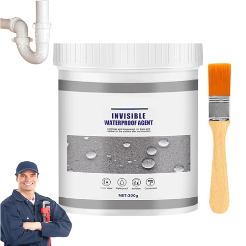 300g Invisible Waterproof Agent,Waterproof Anti-Leakage Agent,2023 New Transparent Repairing Leak Waterproof Adhesive,Waterproof Insulating Sealant for Home Bathroom Roof