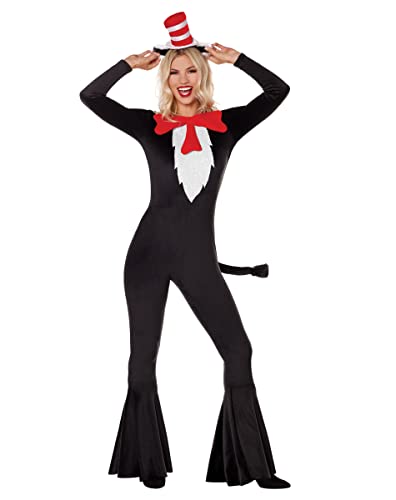 Spirit Halloween Adult Dr. Seuss Cat in the Hat Bell Bottom Costume - L