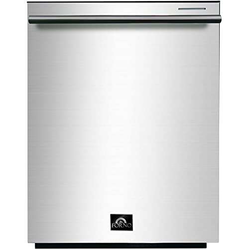 Forno 24" Inch. Built-In Dishwasher with 6 Wash Cycles and 14 Place Settings - Digital Touch Controls Stainless Steel Interior, Smart Function Time Delay and Adjustable Racks