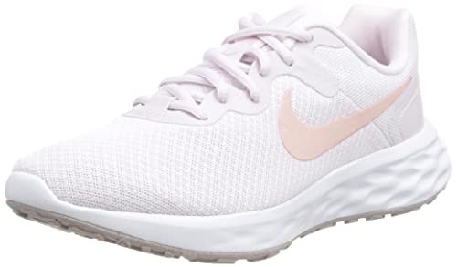 NIKE Women's Race Running Shoe, Lt Violet Champagne White, 7.5