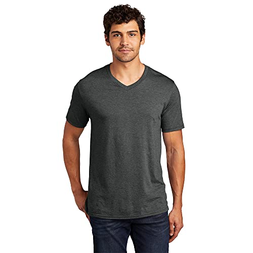 District Perfect Tri V-Neck Tee L Black Frost