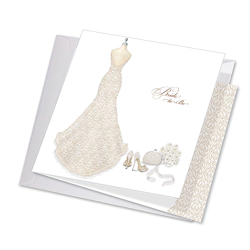 NobleWorks - Bachelorette Greeting Card Greeting Card 8.5 x 11 Inch with Envelope - Oversize Jumbo Wedding Congratulations Bride-To-Be JQ5060BTG
