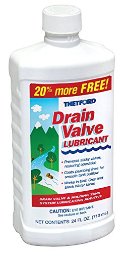 Thetford RV Drain Valve Lubricant 15843, 24 oz. Bottle (Quantity 5)