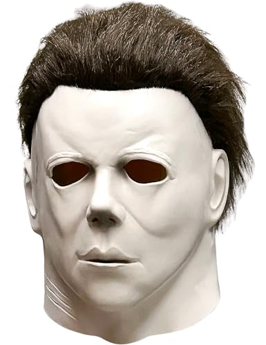 CHEALLTHION TOYS Michael Myers Mask 1978 Halloween for Adults Cosplay Costume Latex Full Head Masks white