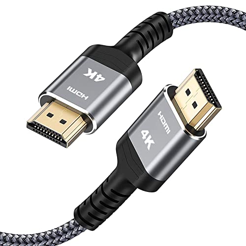 Highwings High-Speed 4K HDMI Cable 25 FT, 18Gbps 2.0 Braided HDMI Cord, 4K HDR,HDR10,HDCP 2.2,ARC,Video 4K Ultra HD,2160p,HD 1080p,3D, Compatible with Roku TV/HDTV/PS5/Blu-ray