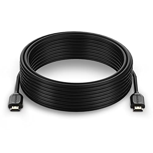Fosmon 4K HDMI Cable 25FT/7.5M, HDMI 2.0 Cable 4K@60Hz/2160p Support 18Gbps, HDCP, 3D, ARC, Dolby TrueHD, 30AWG Compatible with UHD TV, PC Monitor, Console, PS4, PS5, Xbox 360/One/X/S, Nintendo Switch