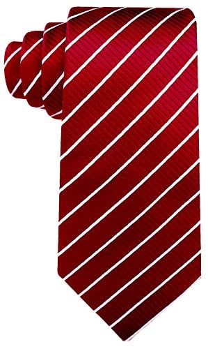 Scott Allan Classic Burgundy Mens Tie | Stripe Maroon Mens Tie for Him | Corbatas Para Hombre Elegantes | Burgundy Red Mens Neckties