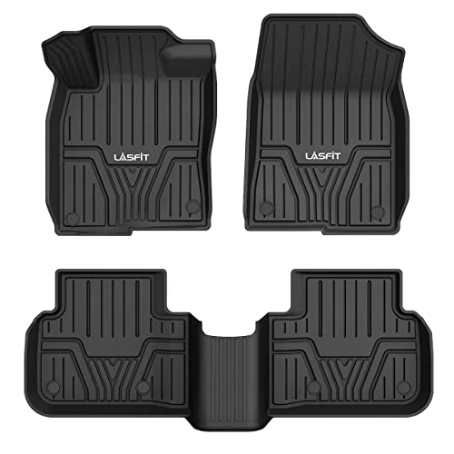 LASFIT Floor Mats Fit for 2022-2024 Honda Civic/ 2023-2024 Acura Integra, Rear Seat Without USB Ports, All Weather Car Liners 1st & 2nd Row Set