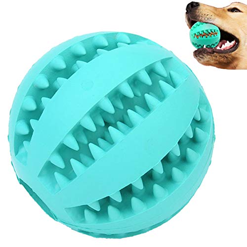 Sunglow Dog Toy Ball, Nontoxic Bite Resistant Toy Ball for Pet Dogs Puppy Cat, Dog Pet Food Treat Feeder Chew Tooth Cleaning Ball Exercise Game IQ Training Toy Ball,Large/Medium/Small Dogs Toy.