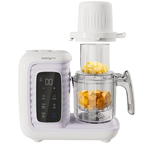 Baby Food Maker, Multifunction Baby Food Processor Chopper Grinder, Baby Food Steamer and Puree Blender in-One, with Bottle Warmer, Auto Cooking & Grinding with Touch Control Panel&Self Cleans