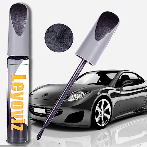 Touch Up Paint For Cars Black, Auto Deep Scratch Fill Repair, Erase Automotive Scratches, Touchup Paint Pen Nick Removal For Various Cars 0.4 oz (Black)