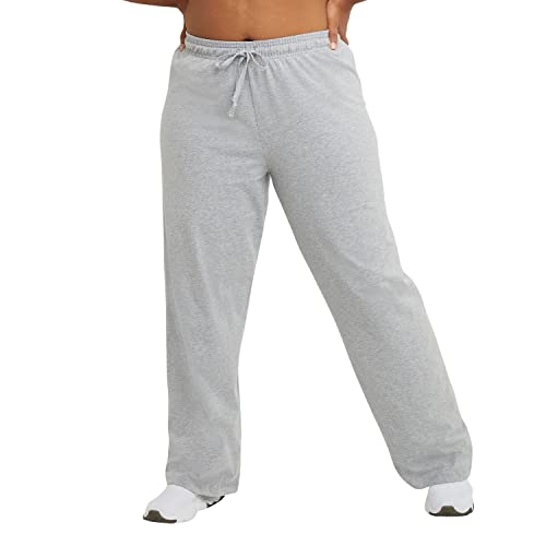 Champion, Jersey, Lightweight, Comfortable Lounge Pants for Women, 31.5", Oxford Gray, X-Large