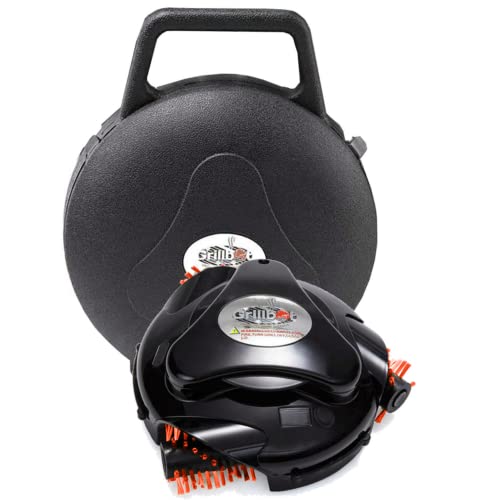 Grillbot Automatic Grill Cleaning Robot (Black Grillbot + Carry Case, Grillbot Bundle)