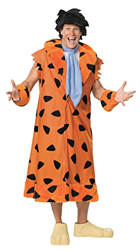 Rubie's The Flintstones Fred Costume, Orange/Black, X-Large