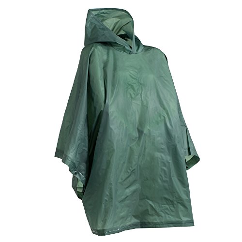 totes womens Poncho, Lightweight, Reusable, and Packable on the Go Protection raincoats, Hunter, One Size US