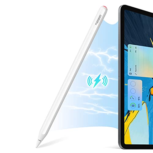 Metapen iPad Pencil A14 Wireless Magnetic ChargeBest Alternative to Apple Pencil 2nd GenStylus Pen Dedicated for Apple iPad Air 5/4, iPad Pro 12.9" 6th~3rd, iPad Pro 11" 4th~1st- Top Shortcut Button