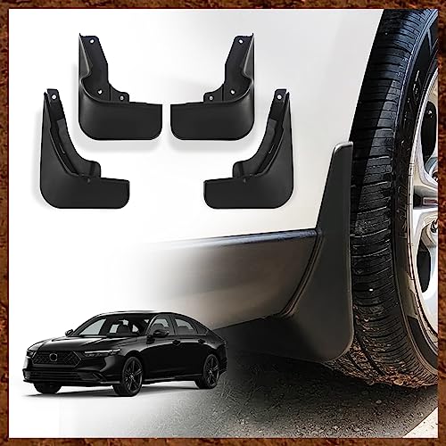 Muslogy for Accord 2023 Mud Flaps Front & Rear 4Pcs Splash Guard Fender Mud Guard No Drilling Required Compatible with Honda Accord 11th Gen 2023 Accessories