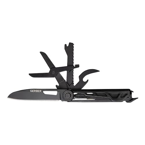 Gerber Gear Armbar Scout 7-in-1 Multi-tool - 2.5" Plain Edge Blade, Hammer, Scissor, Saw - EDC Gear and Equipment - Green