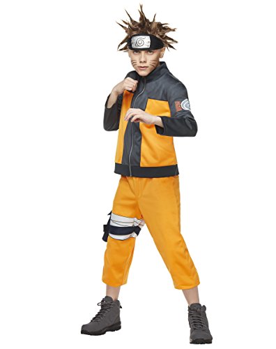 Spirit Halloween Naruto Shippuden Kids Naruto Costume | Officially Licensed | Group Costume | Anime Cosplay | Naruto Cosplay