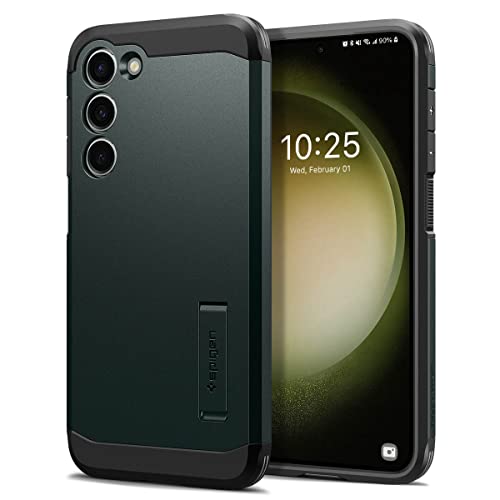 Spigen Tough Armor Designed for Galaxy S23 Case (2023) - Abyss Green