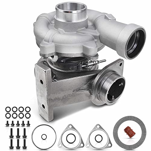 A-Premium Low Pressure Complete Turbo Turbocharger Kit, with Gasket, Compatible with Ford F-250 F-350 F-450 F-550 Super Duty 2008-2010, 6.4L, Replace# 8C3Z-6K682-BARM