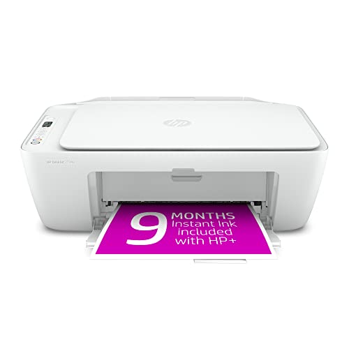 HP DeskJet 2734e Wireless Color All-in-One Printer with 3 Months Free Ink (26K72A), White