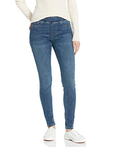 Amazon Essentials Women's Stretch Pull-On Jegging (Available in Plus Size), Medium Wash, 14 Short