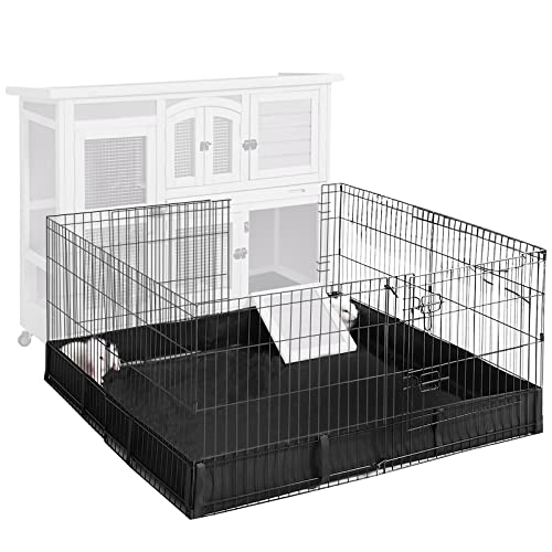 Aivituvin Pet Playpen Guinea Pig Cage Small Animal Rabbit Exercise Pen with Waterproof Floor Liner - Extension Playpen ONLY