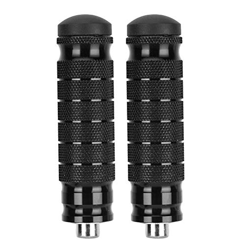 KIMISS Motorcycle Universal 8mm Foot Pegs,1 Pair CNC Aluminum Motorbike Rear Footrests Non-slip Foot Rest Pegs Pedals