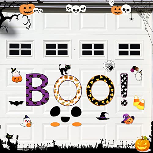 Konohan Happy Halloween Garage Door Magnets Decorations Halloween Magnetic Decal Garage Waterproof Themed Colored Magnets Holiday Magnets Bat Magnets for Indoor Outdoor Decorations(Cute Style)