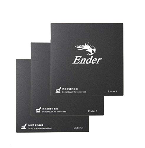CHPOWER Ender 3 Heat Bed Platform Sticker Sheet, Hot Bed Build Surface Plate Tape for Ender-3 Ender 3X CR-20, 235x235mm (Pack of 3)