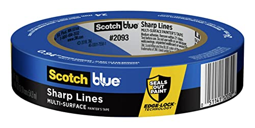 Scotch Blue Painter's Tape Advanced Multi-Surface, 3" Core, 1" x 60 Yd.