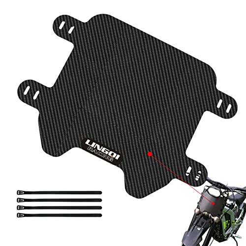LINGQI Racing Carbon Fiber Front Number Plate for SURRON Light Bee X, Modification Upgrade Accessories for SUR Ron Light Bee Electric Bike