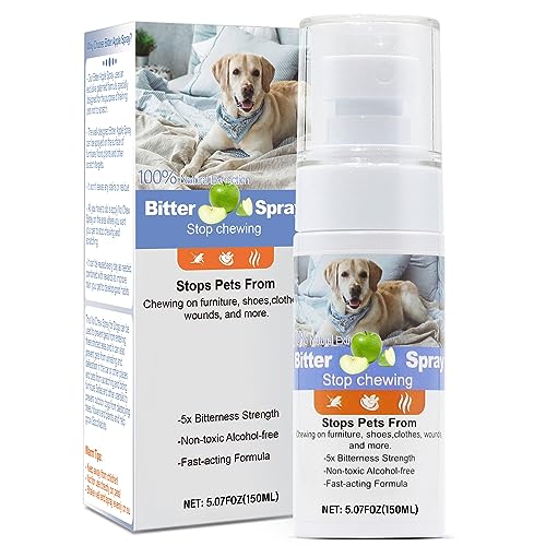 vyaji Effectively | Bitter      Spray for Dogs to Stop Chewing, Prevent Licking Injuries, Protect The Safety of Furniture and Your Belongings