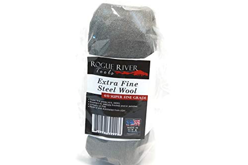 Extra Fine Steel Wool Skein (Grade 4/0, 0000) - by Rogue River Tools. 4/0 Grade, Polishing, Finishing, Cleaning, & Smoothing!