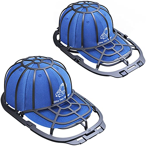 Eiito Hat washer for Washing machcine, 2 Pack Hat Cleaner for Baseball Caps Hat Shaper for Dishwasher - Hat Cage Rack Frame fit Adult and Children Wash Caps