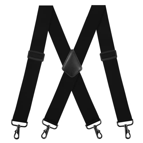 HBselect 2Inch Suspenders for men, Mens Suspenders Heavy Duty Suspenders for Big and Tall